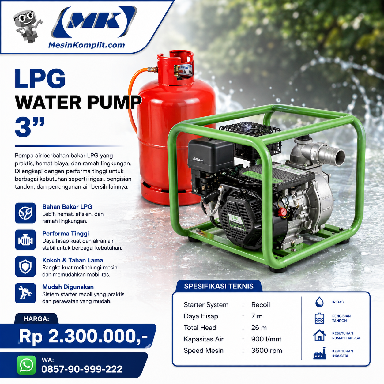 Pompa Gas Elpiji (PMP-015...